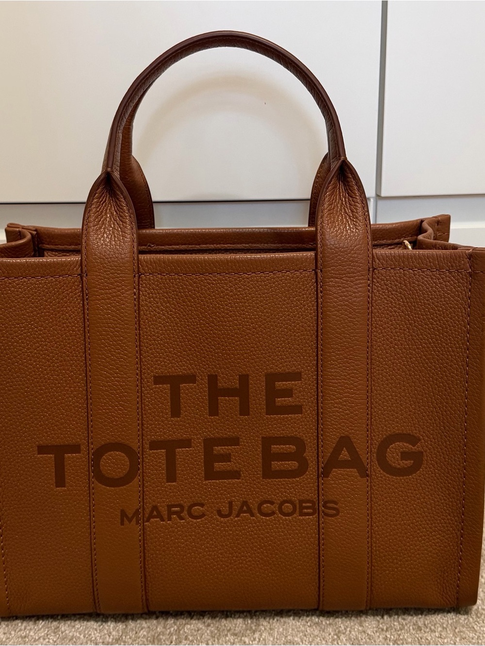 Marc Jacobs Brown Medium size Leather The Tote Bag - Picture 3 of 5